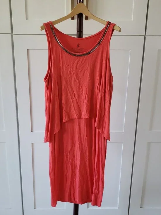 Juicy Couture Dress Sleeveless Coral Mini - Picture 1 of 4